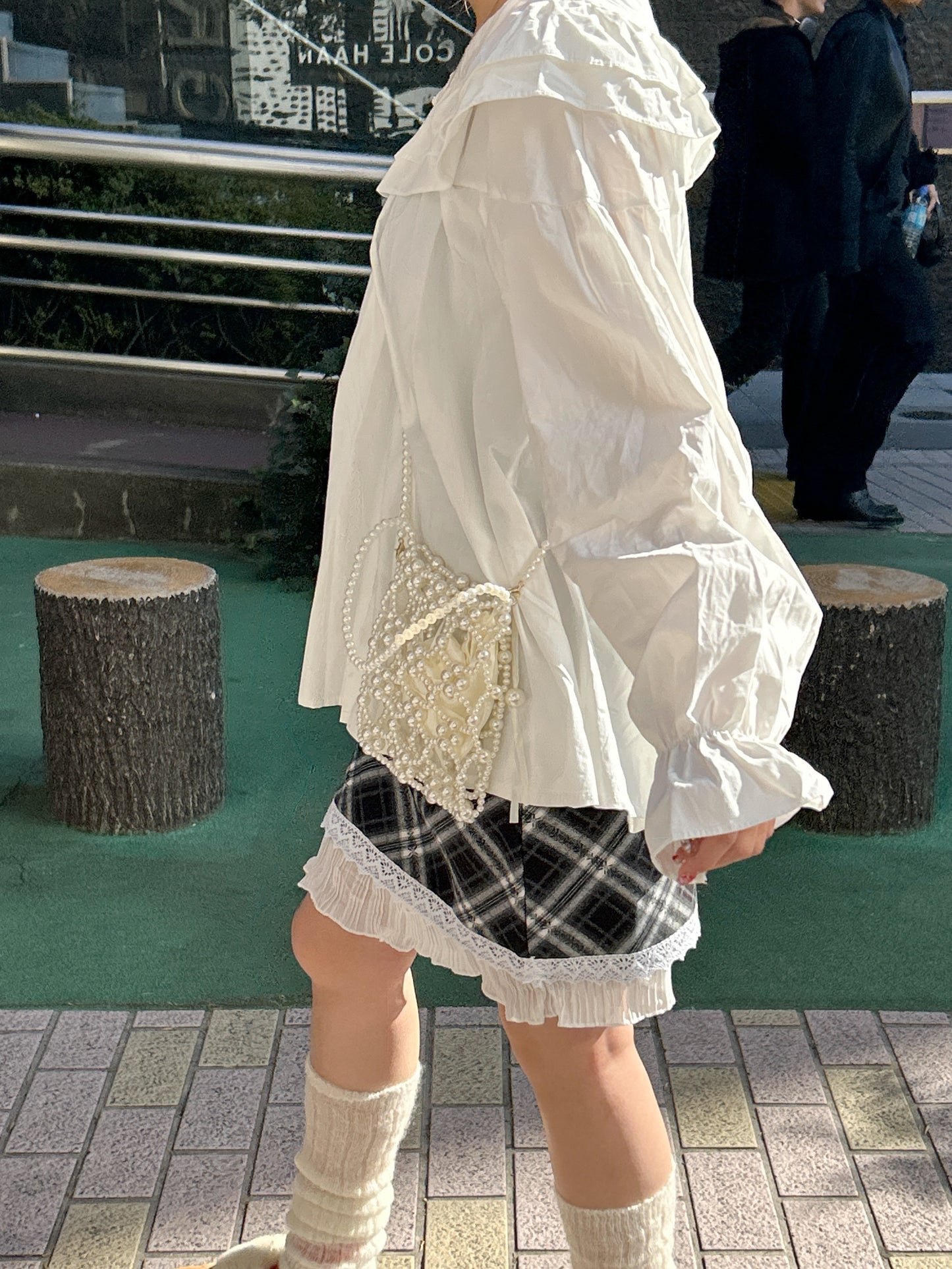 <SL2234627> ダブルフリルカラーチュニック