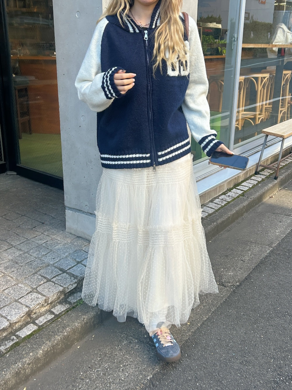 <SL2244621> スクールジップカーディガン