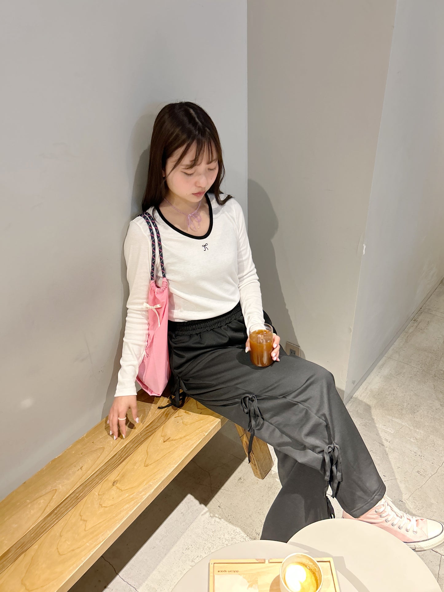 <SL2241613> リボンワイドパンツ