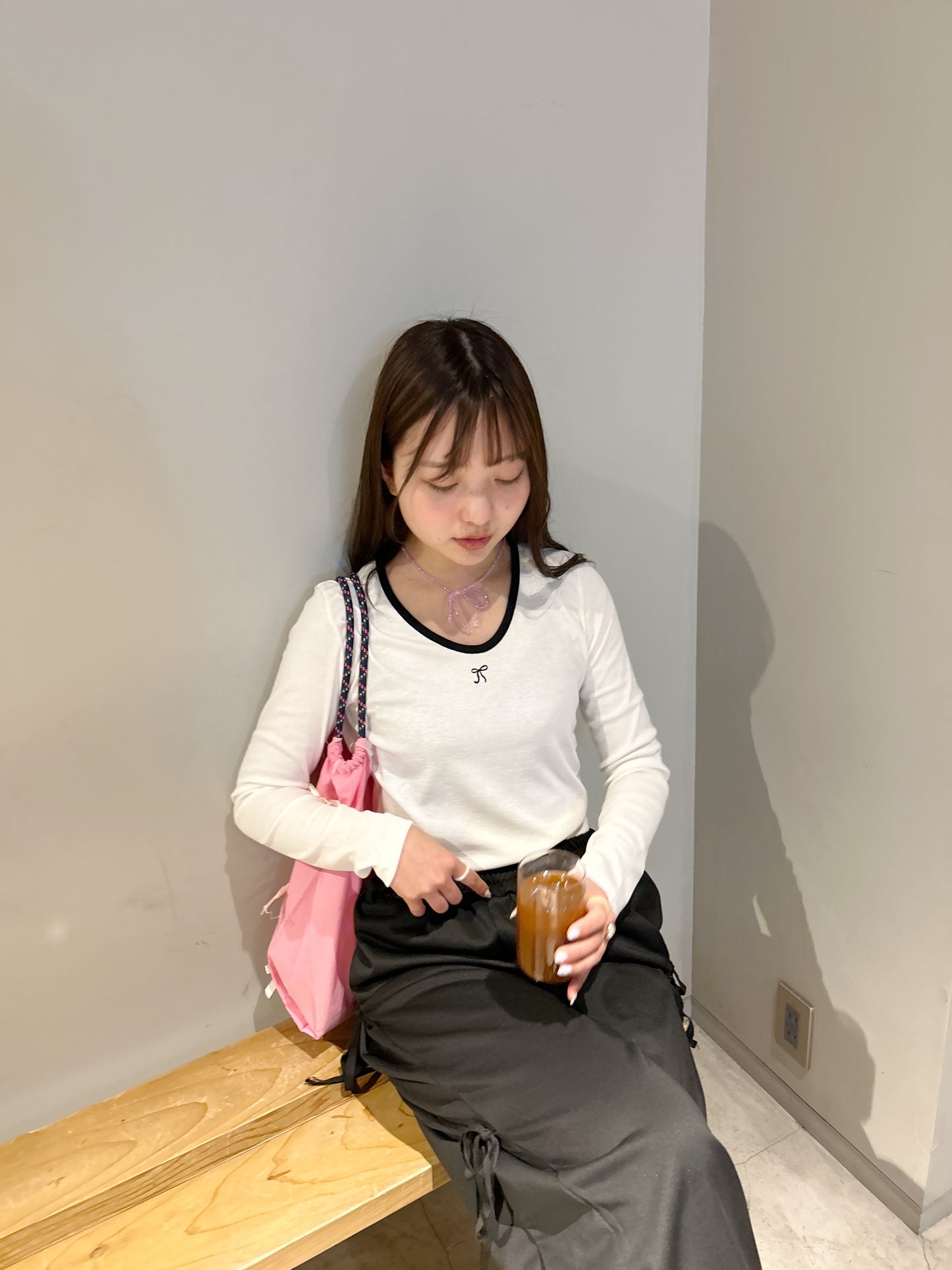 <SL2241613> リボンワイドパンツ
