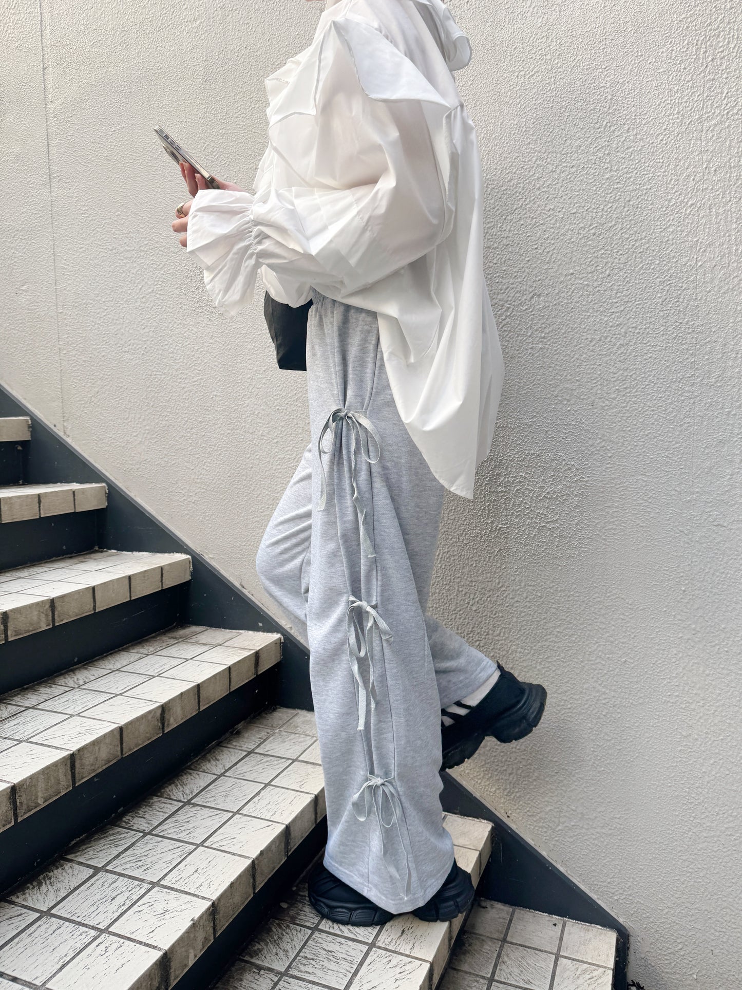 <SL2241613> リボンワイドパンツ