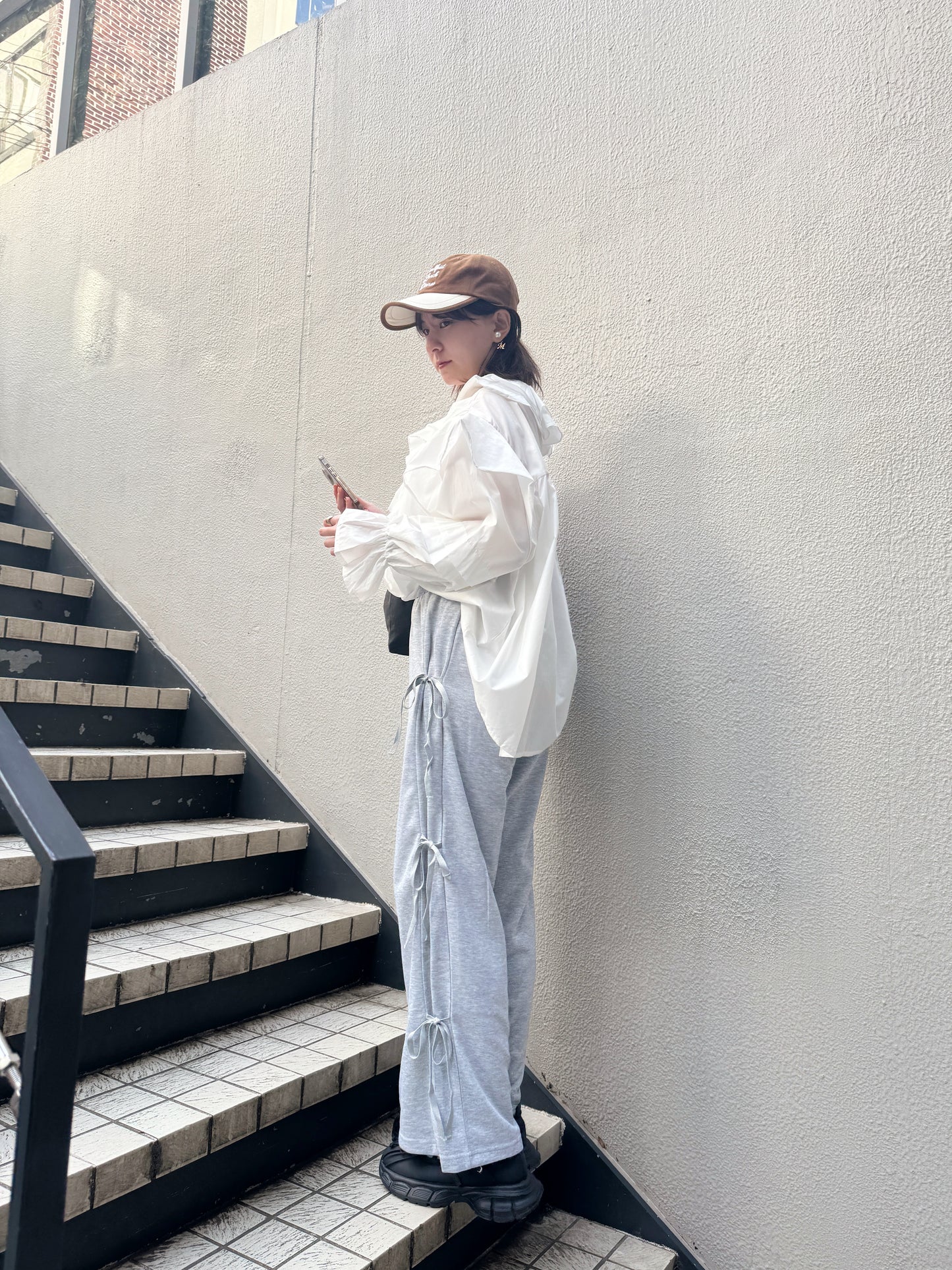 <SL2241613> リボンワイドパンツ