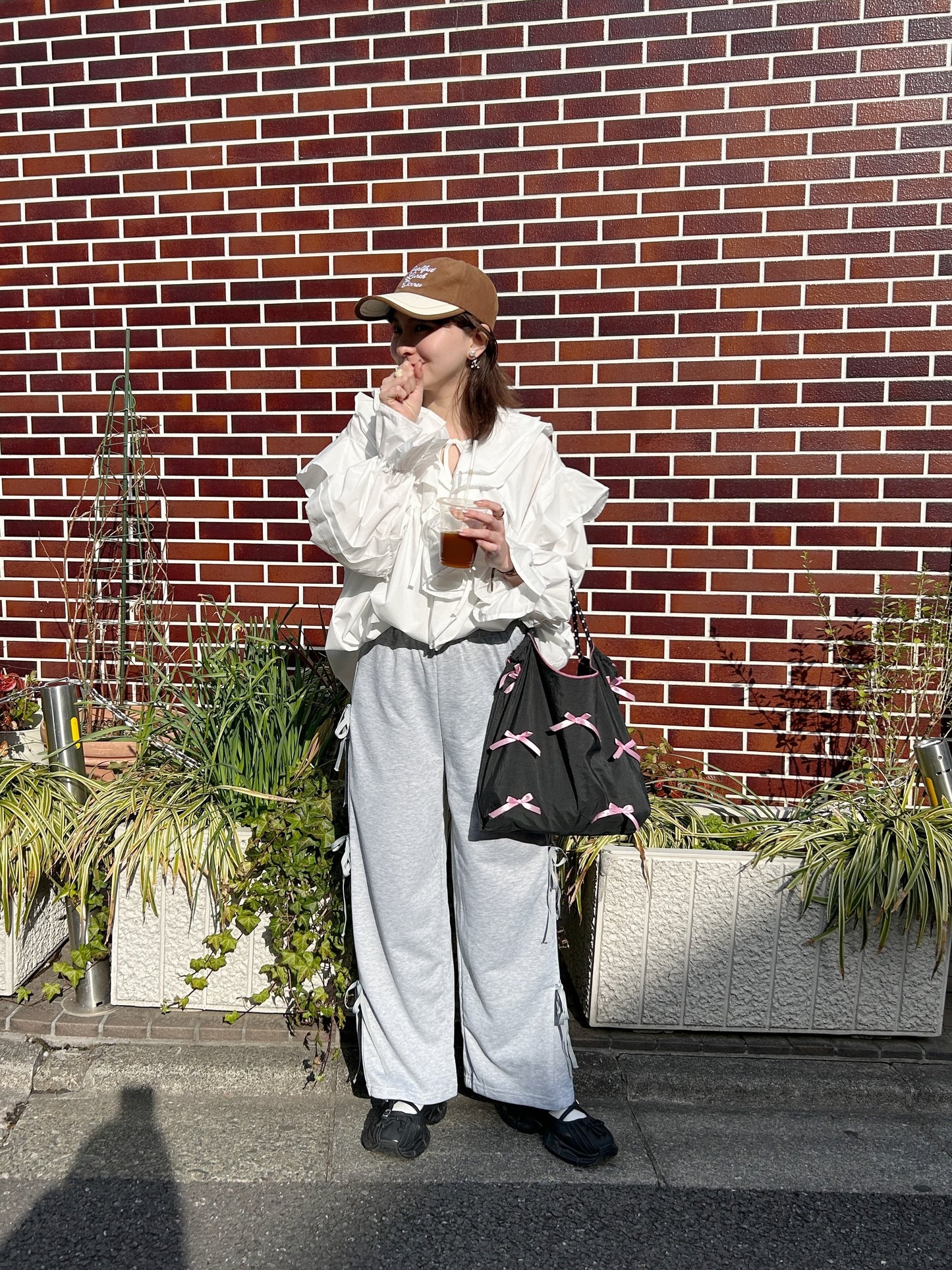 <SL2241613> リボンワイドパンツ