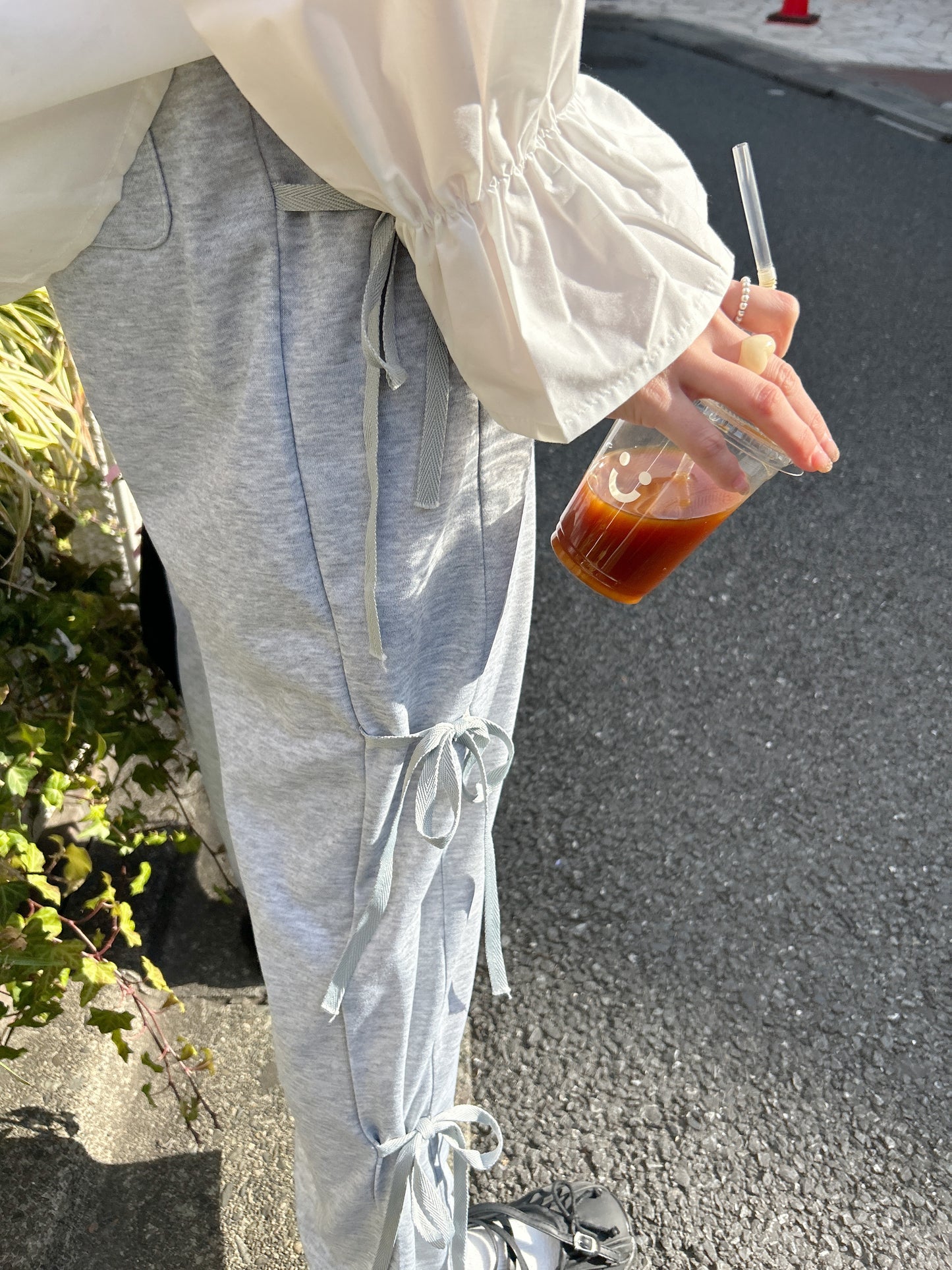 <SL2241613> リボンワイドパンツ