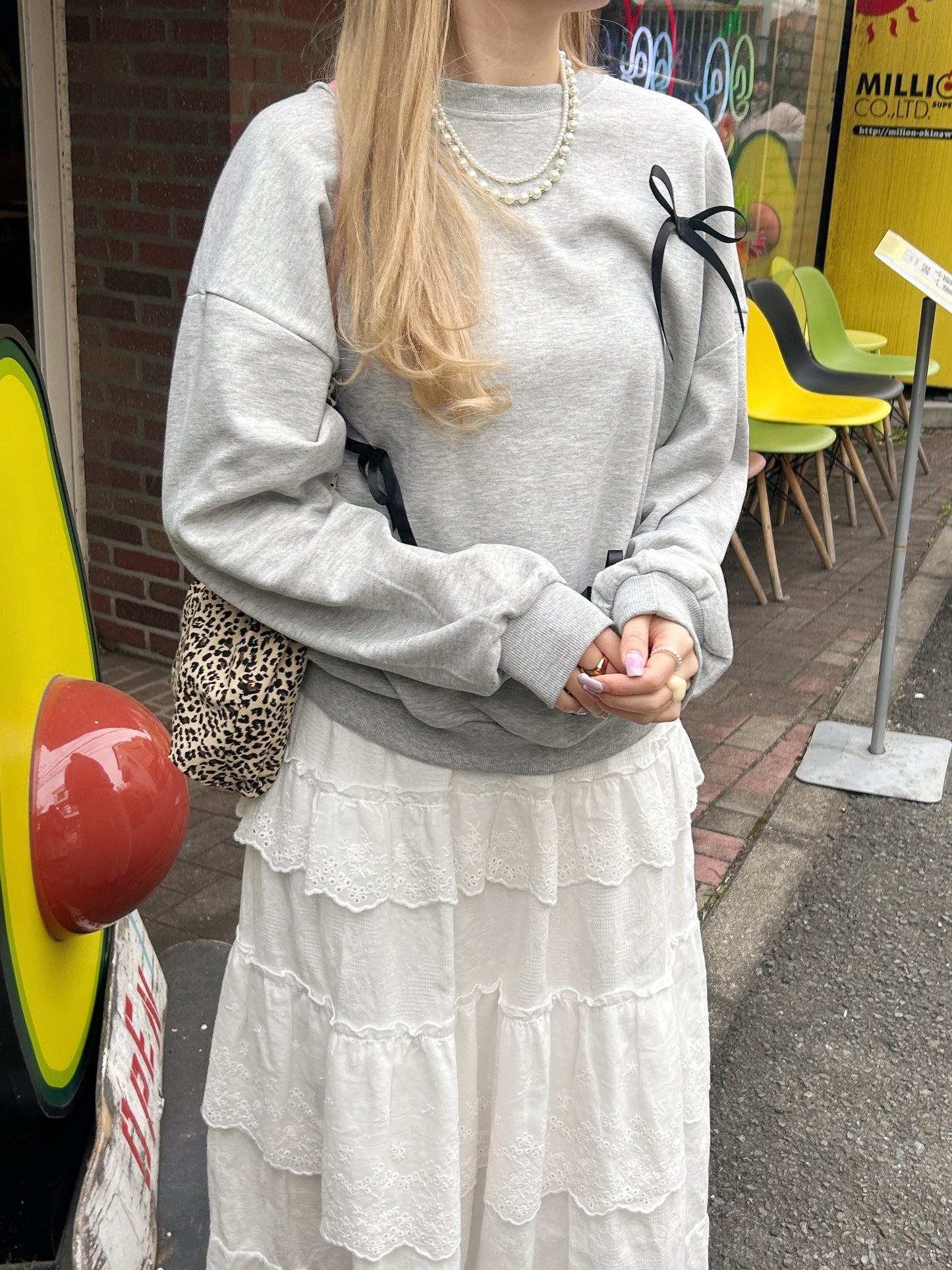 ※残りわずか! <SL2241604> ribbon point sweat