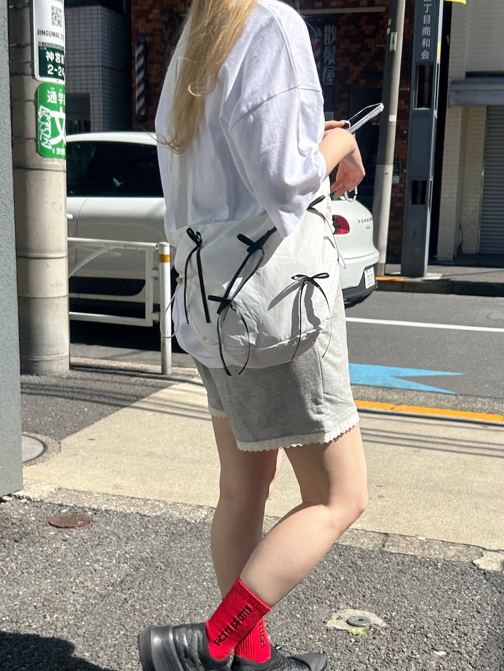 <SL1241603> リボンショルダーバッグ