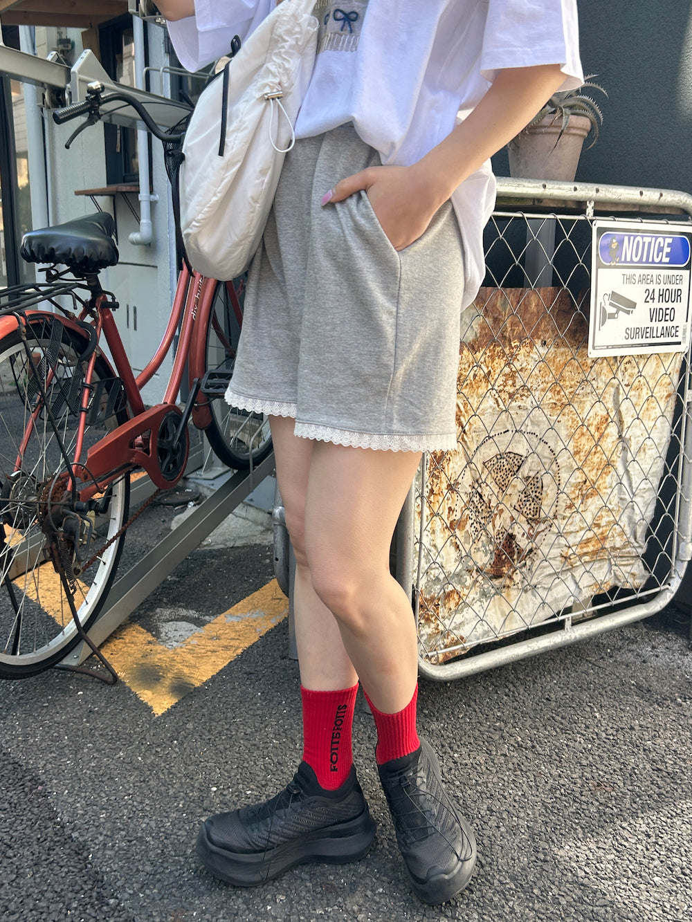 ※残りわずか!! <SL2241635> フリルヘムスウェットショーパン