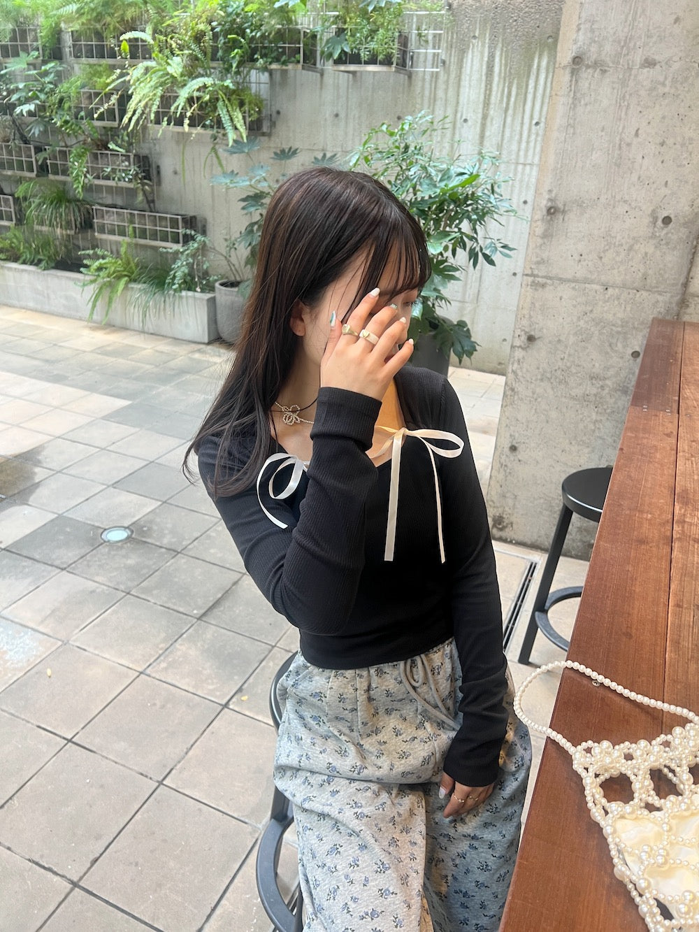 <SL2241626> lovely ribbon tee