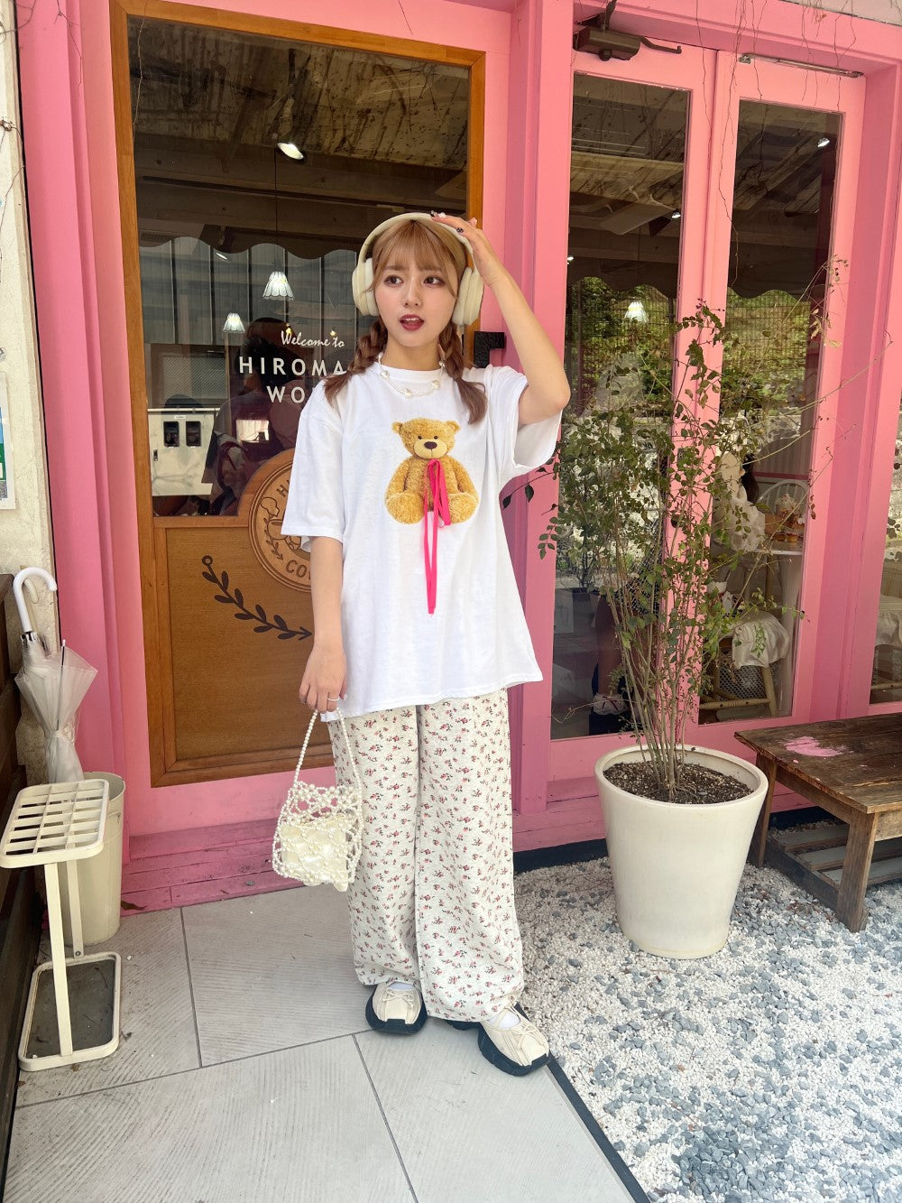 <SL2241655> 小花柄スウェットパンツ