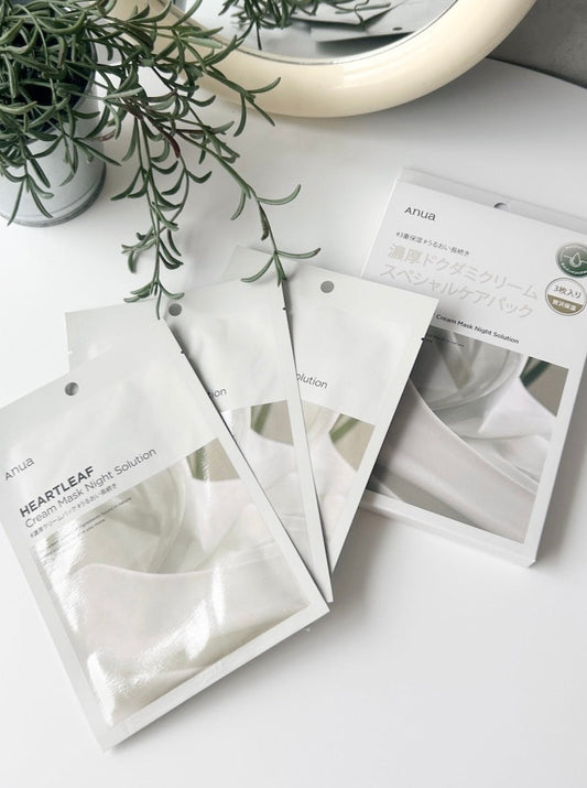 <SL7241003> 【ANUA】HEARTLEAF CREAM NIGHT MASK 3枚入り