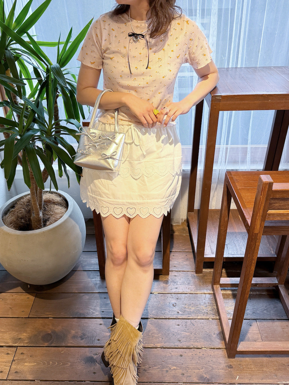 <SL2241627> flower thermal tee