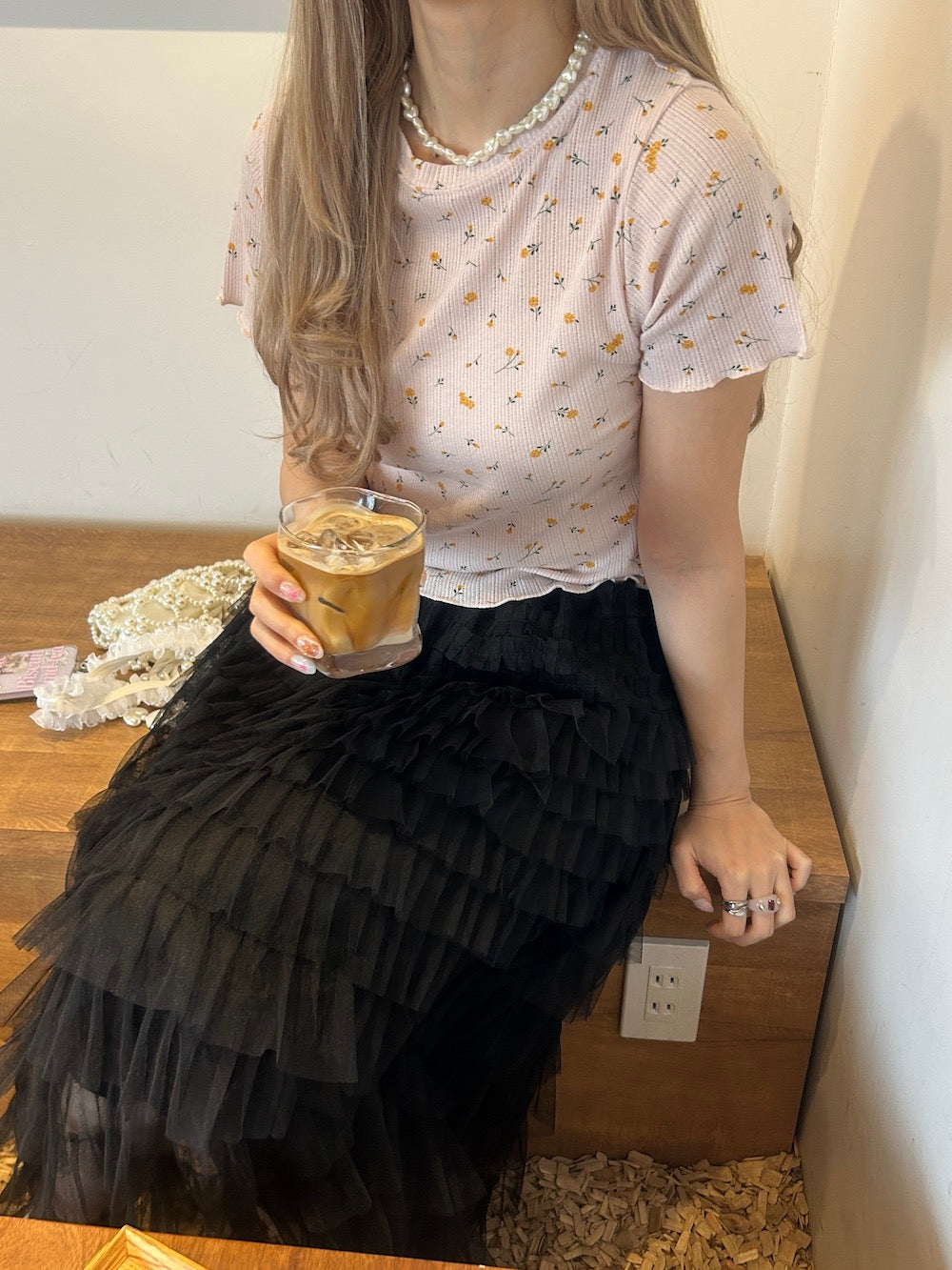 <SL2241627> flower thermal tee