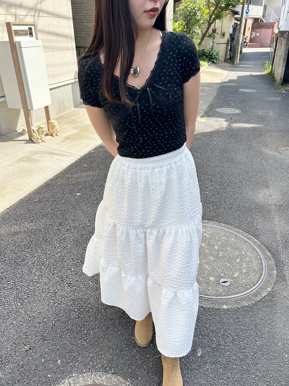 <SL2241634> ぽこぽこティアードスカート