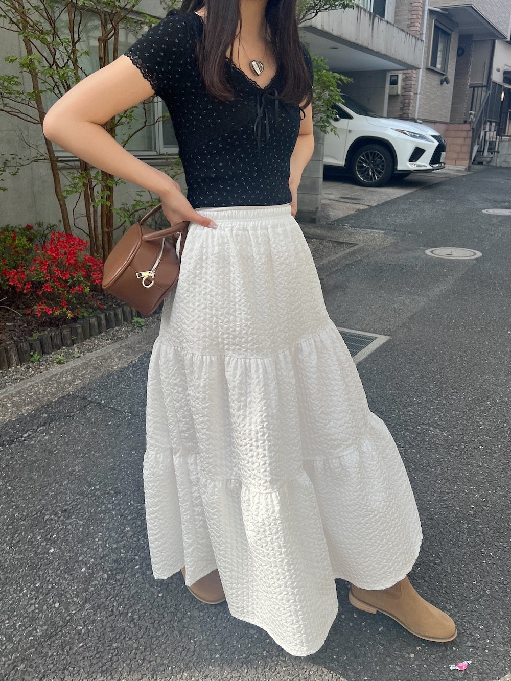 <SL2241634> ぽこぽこティアードスカート