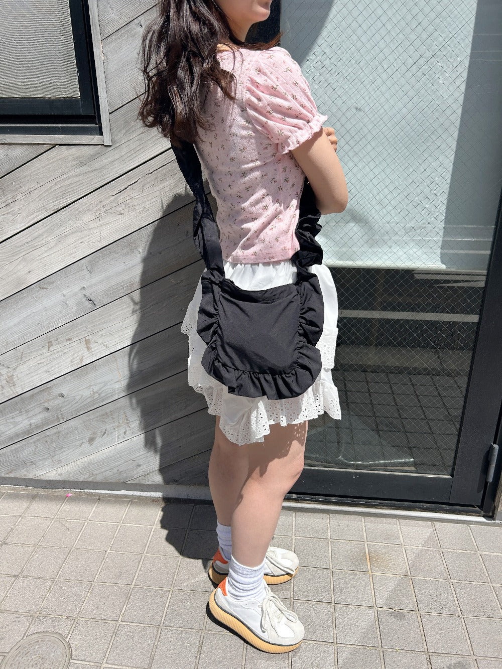 <SL1241604> フリルギャザーショルダーバッグ