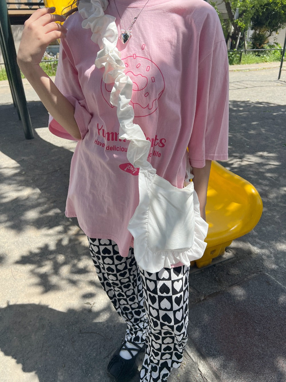 <SL1241604> フリルギャザーショルダーバッグ