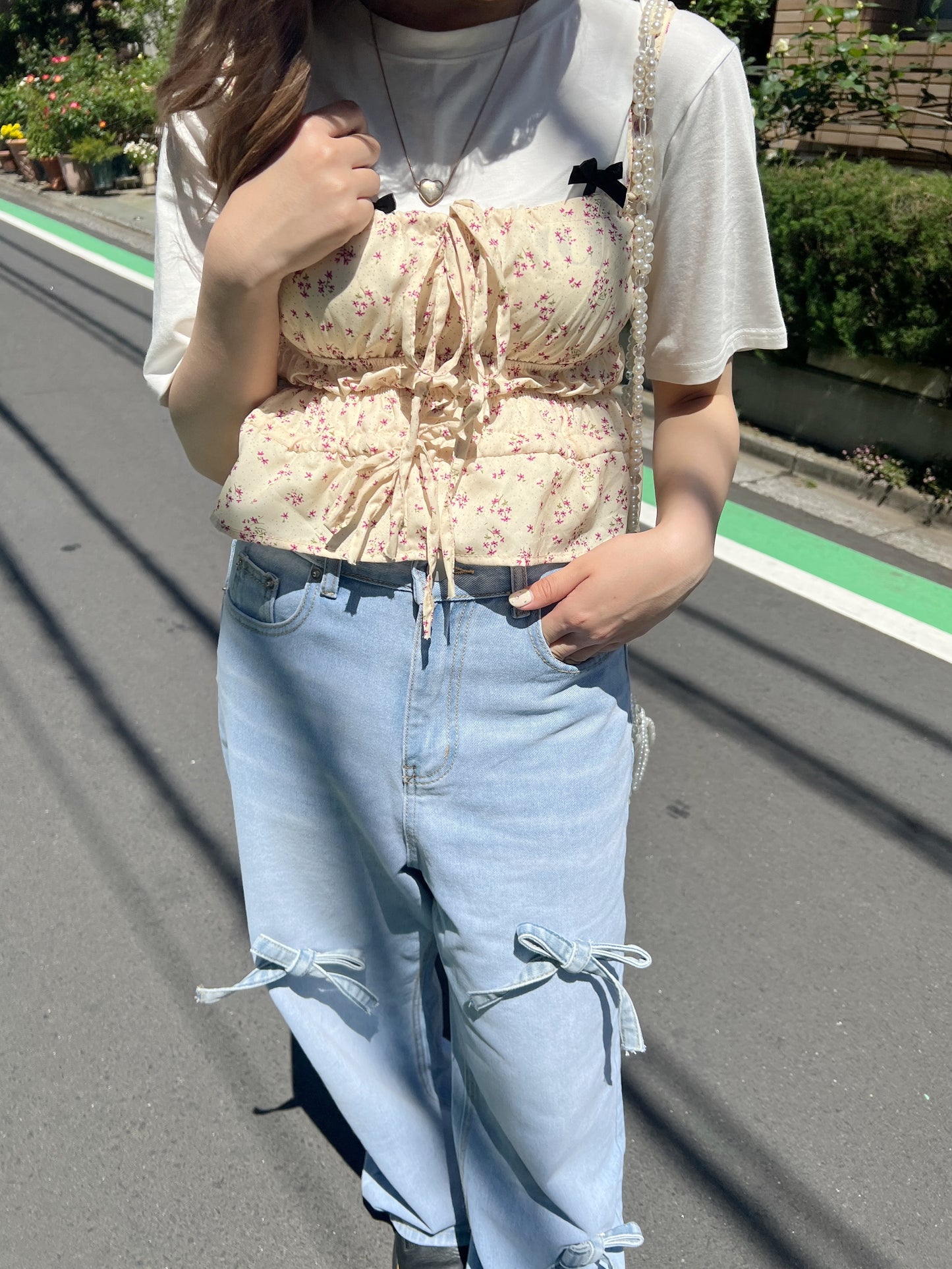 <SL2241646> フラワーギャザーキャミソール