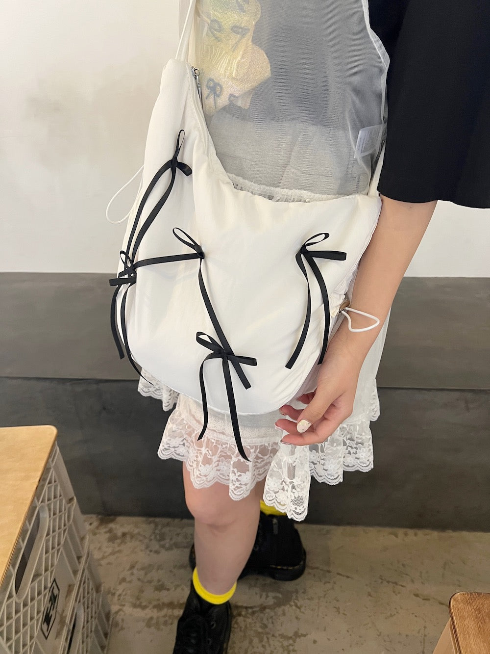 <SL1241603> リボンショルダーバッグ