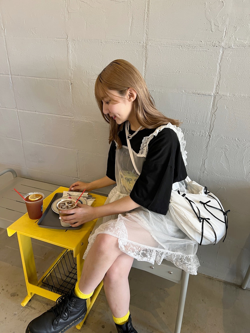<SL1241603> リボンショルダーバッグ
