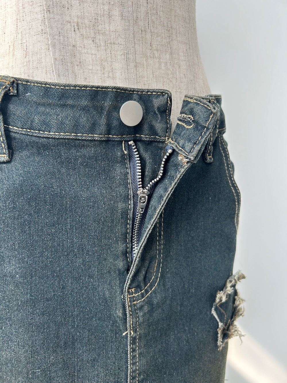 <GR2242505> スターデニムマキシスカート