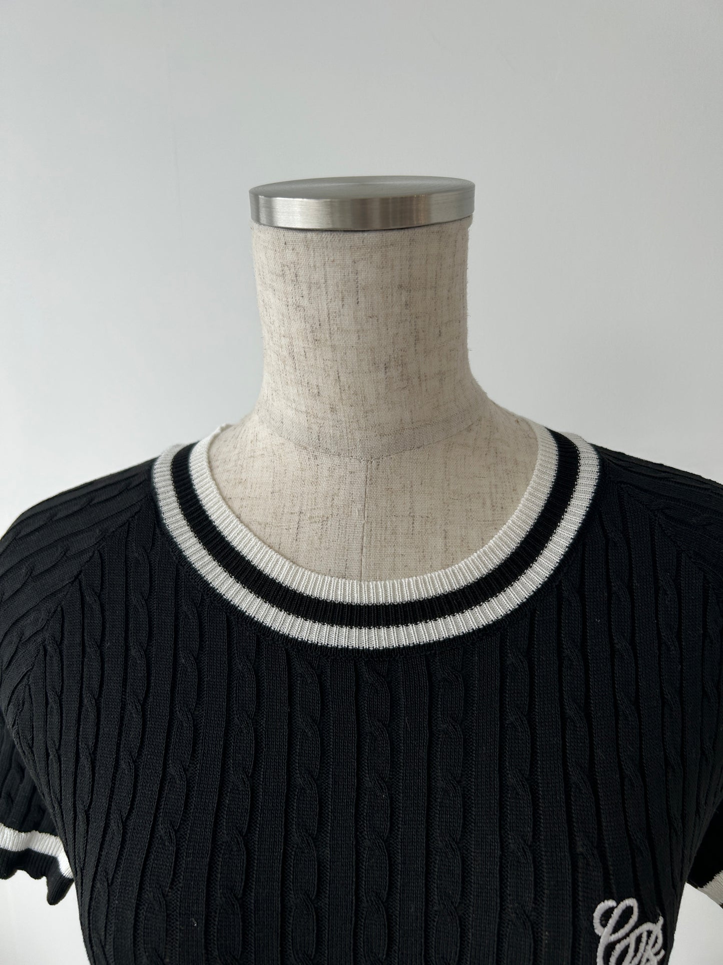 <RN2242002> ワンポイントラインニット