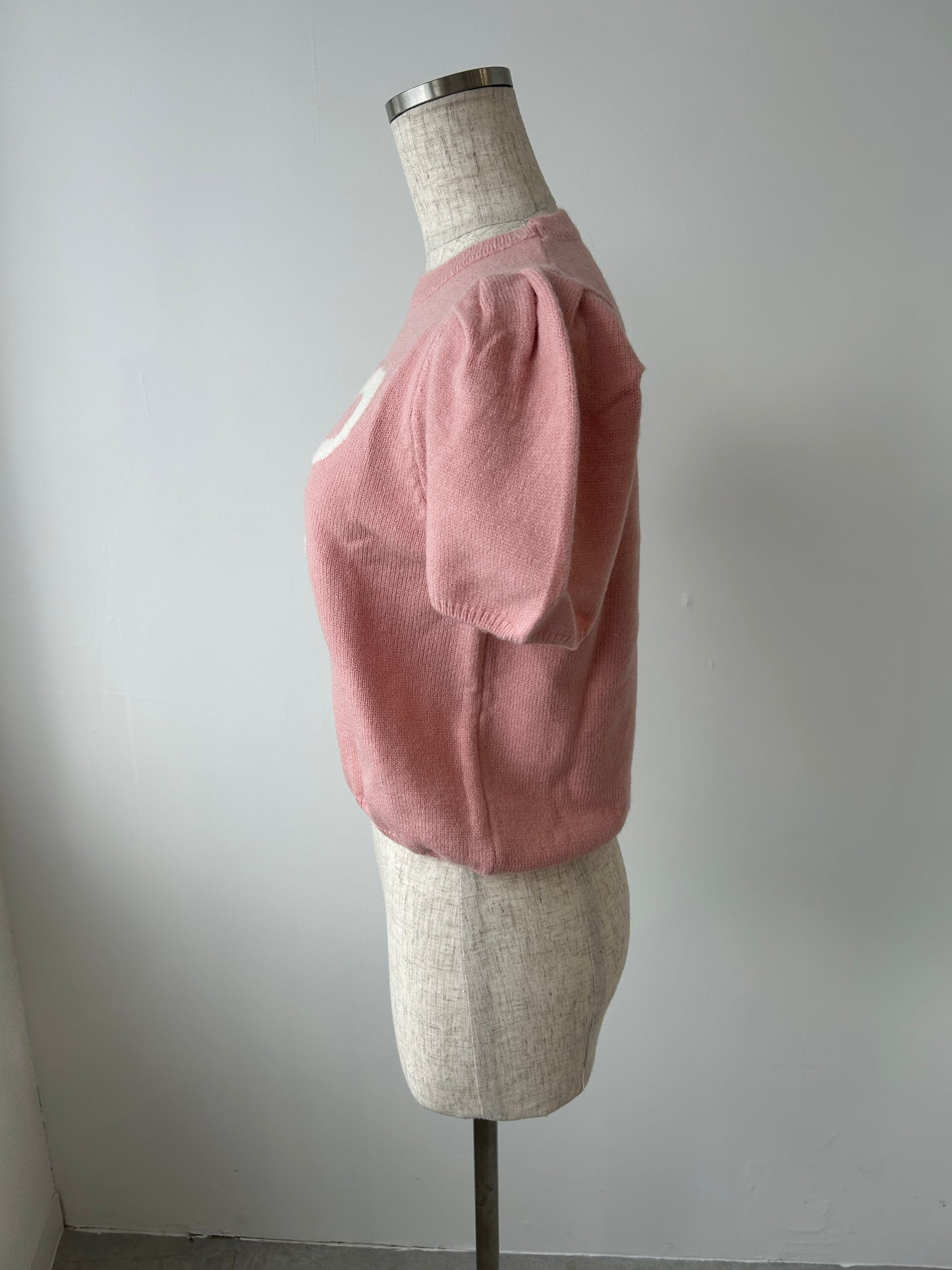 <RN2242001> リボンパフスリーブニット