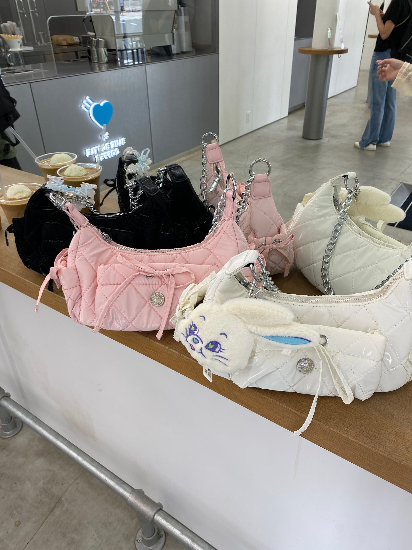 <SL1241606> 2WAYキルティングリボンショルダーバッグ