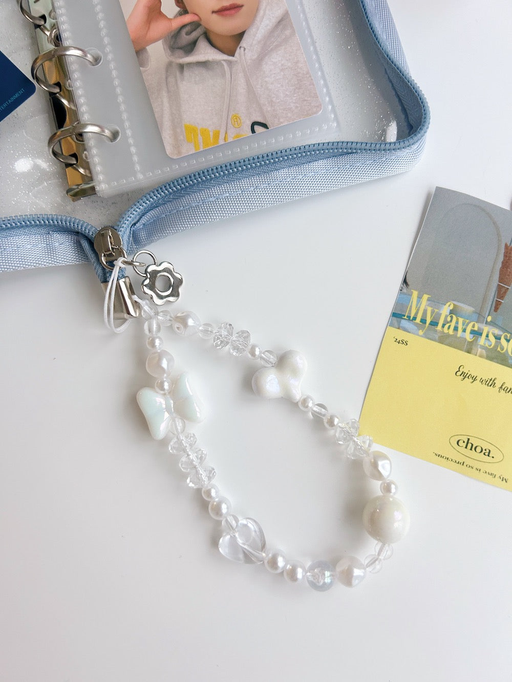 <WO4241613> ハートリボンビーズストラップ