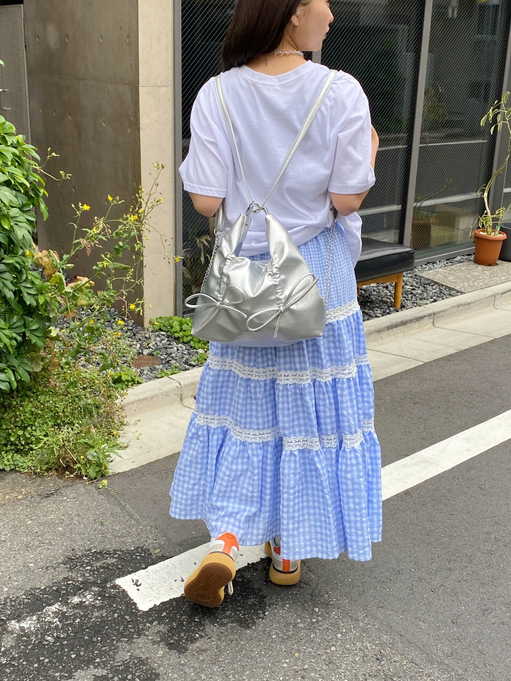 <SL2241667> ギンガムチェックティアードスカート