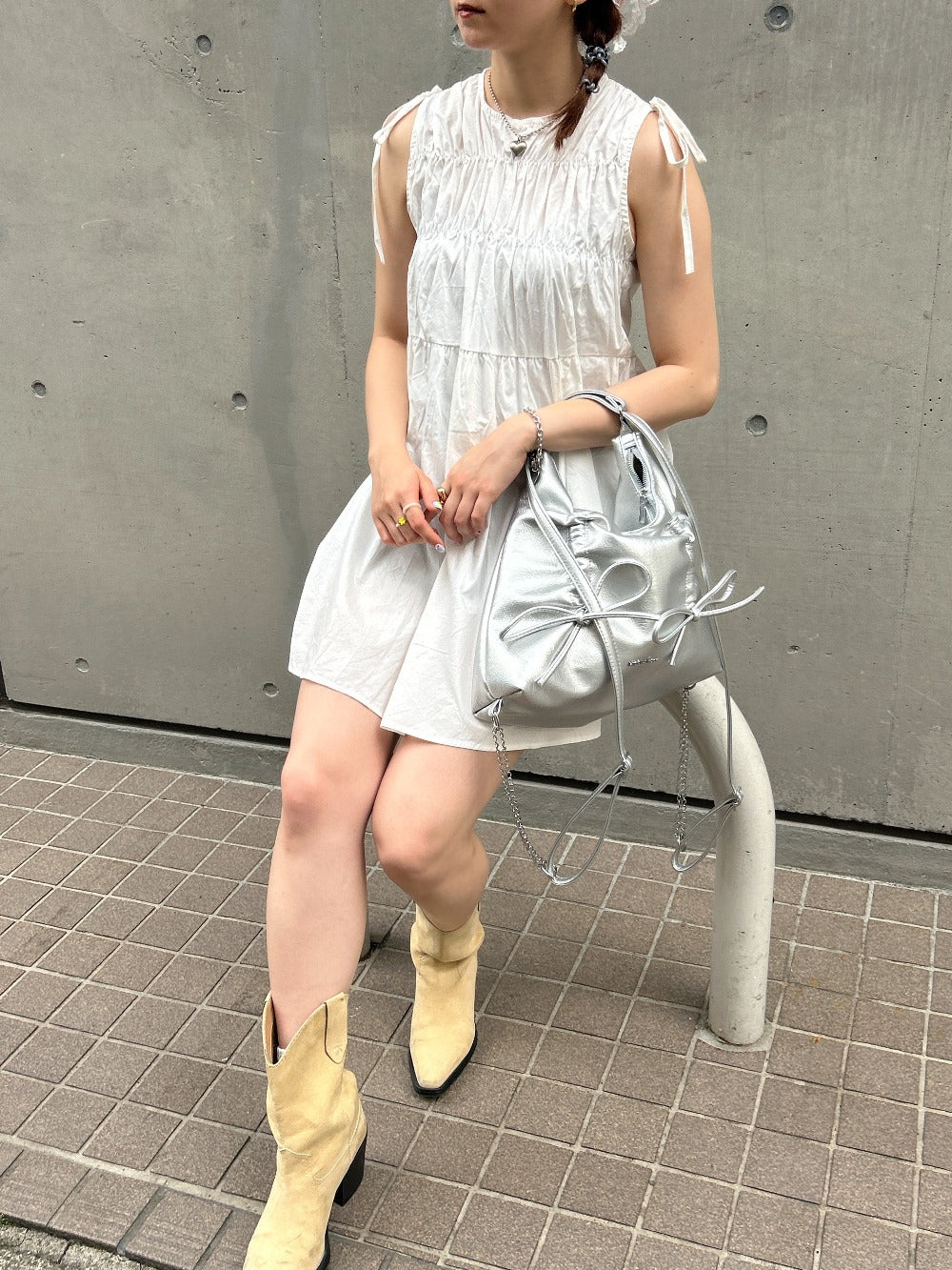 <SL1241607> 2wayダブルリボンバッグ