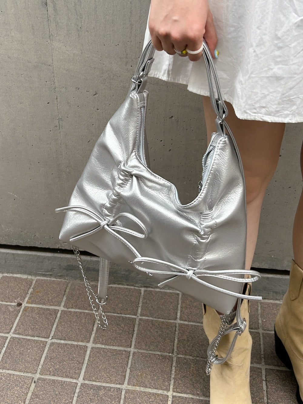 <SL1241607> 2wayダブルリボンバッグ