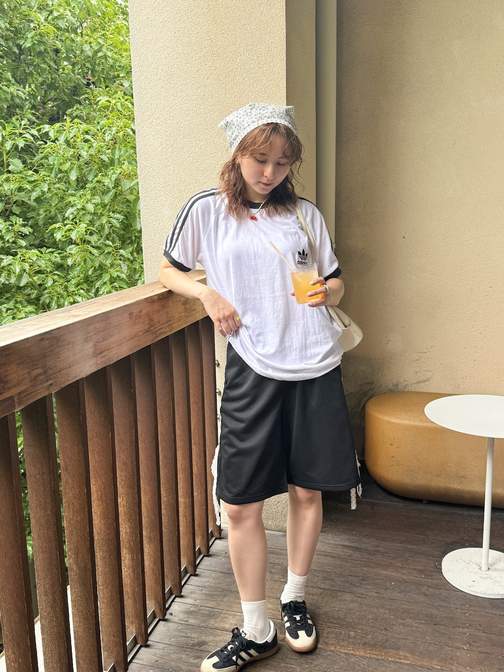 <SL2242608> サイドレースリボンハーフパンツ