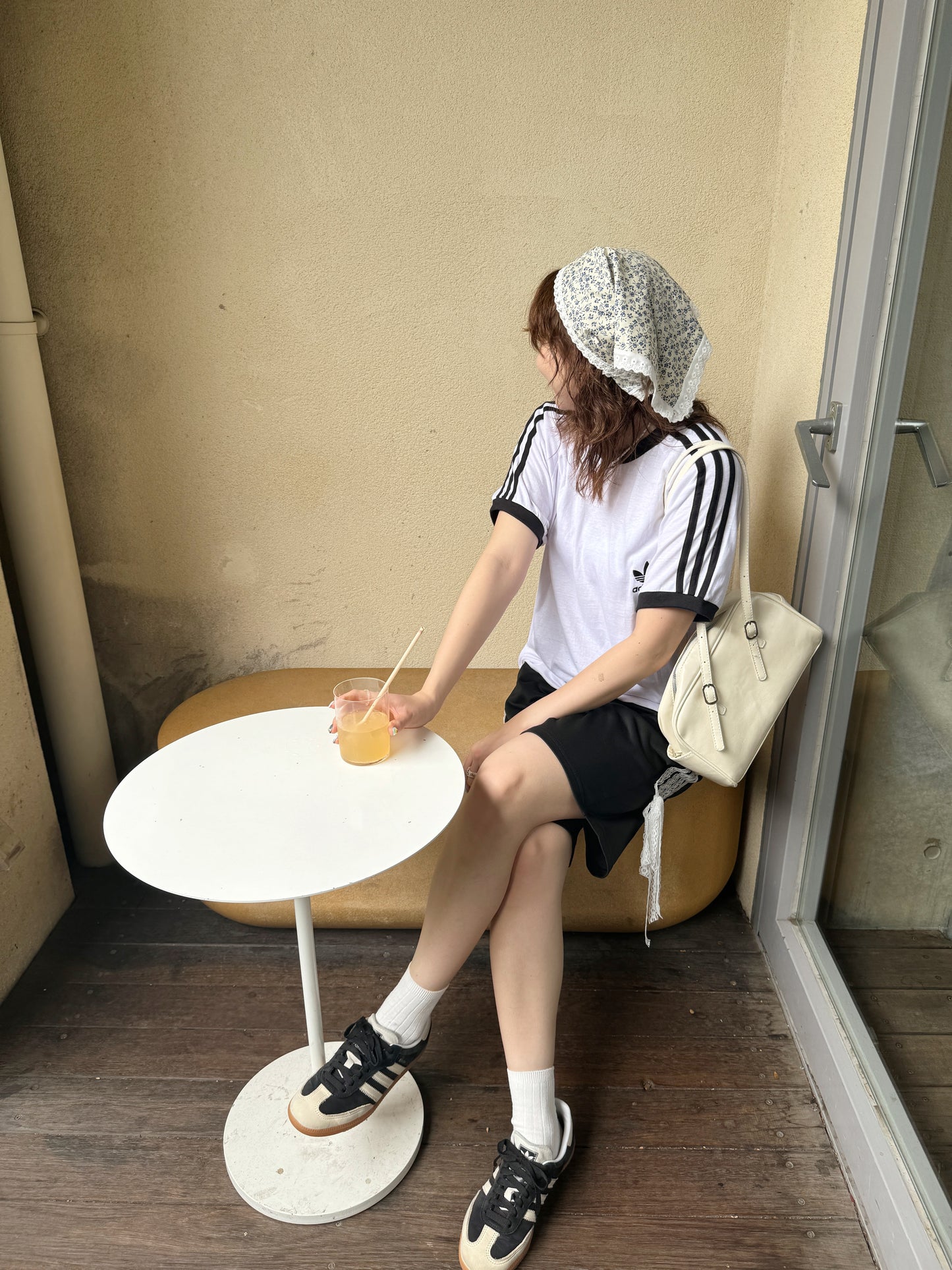 <SL2242608> サイドレースリボンハーフパンツ