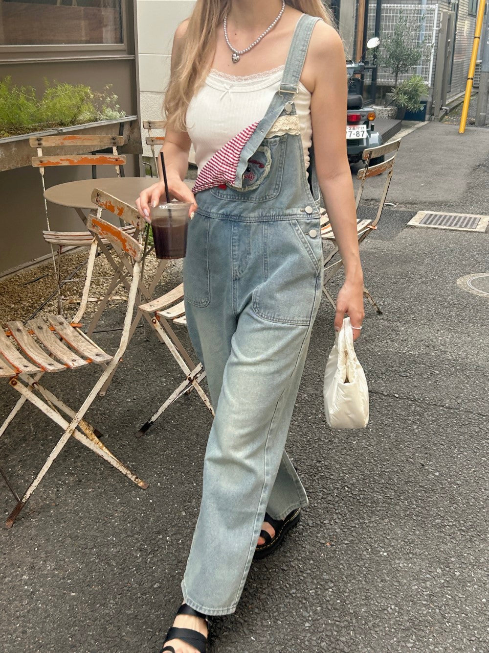 <SL2242644> ハートポケットサロペット