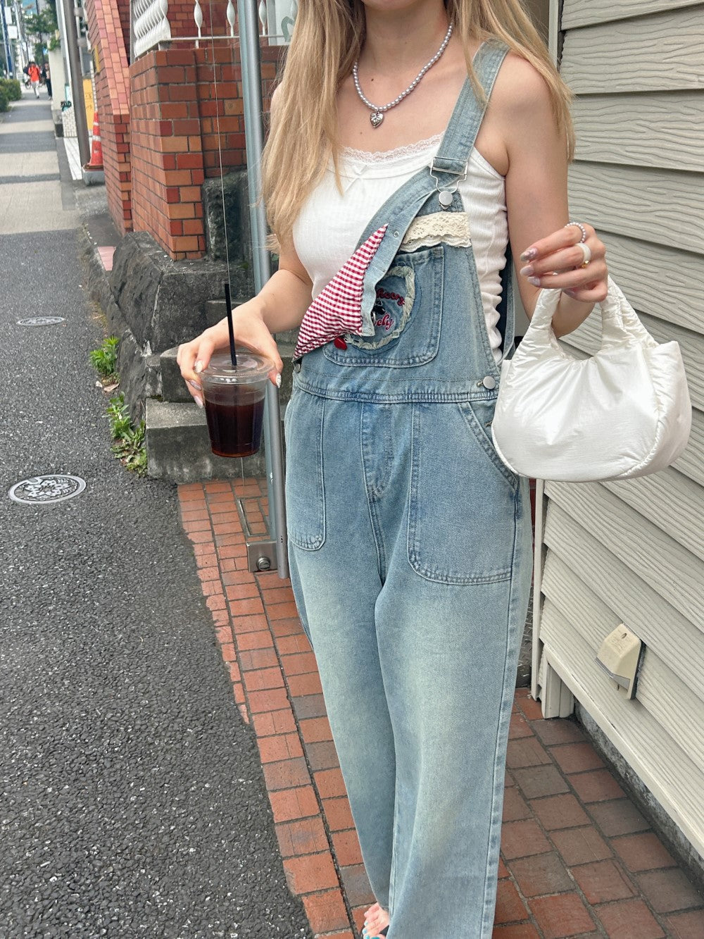 <SL2242644> ハートポケットサロペット