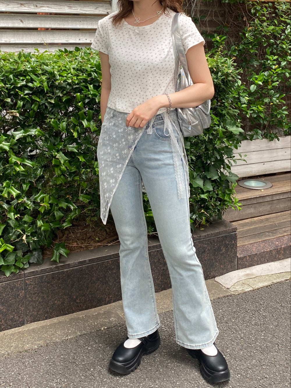 <SL2242614> romantic flower tee
