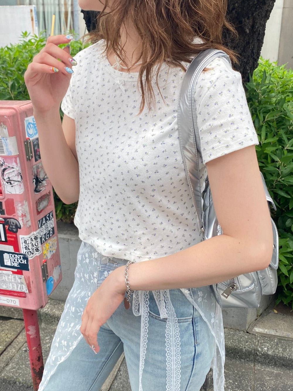 <SL2242614> romantic flower tee