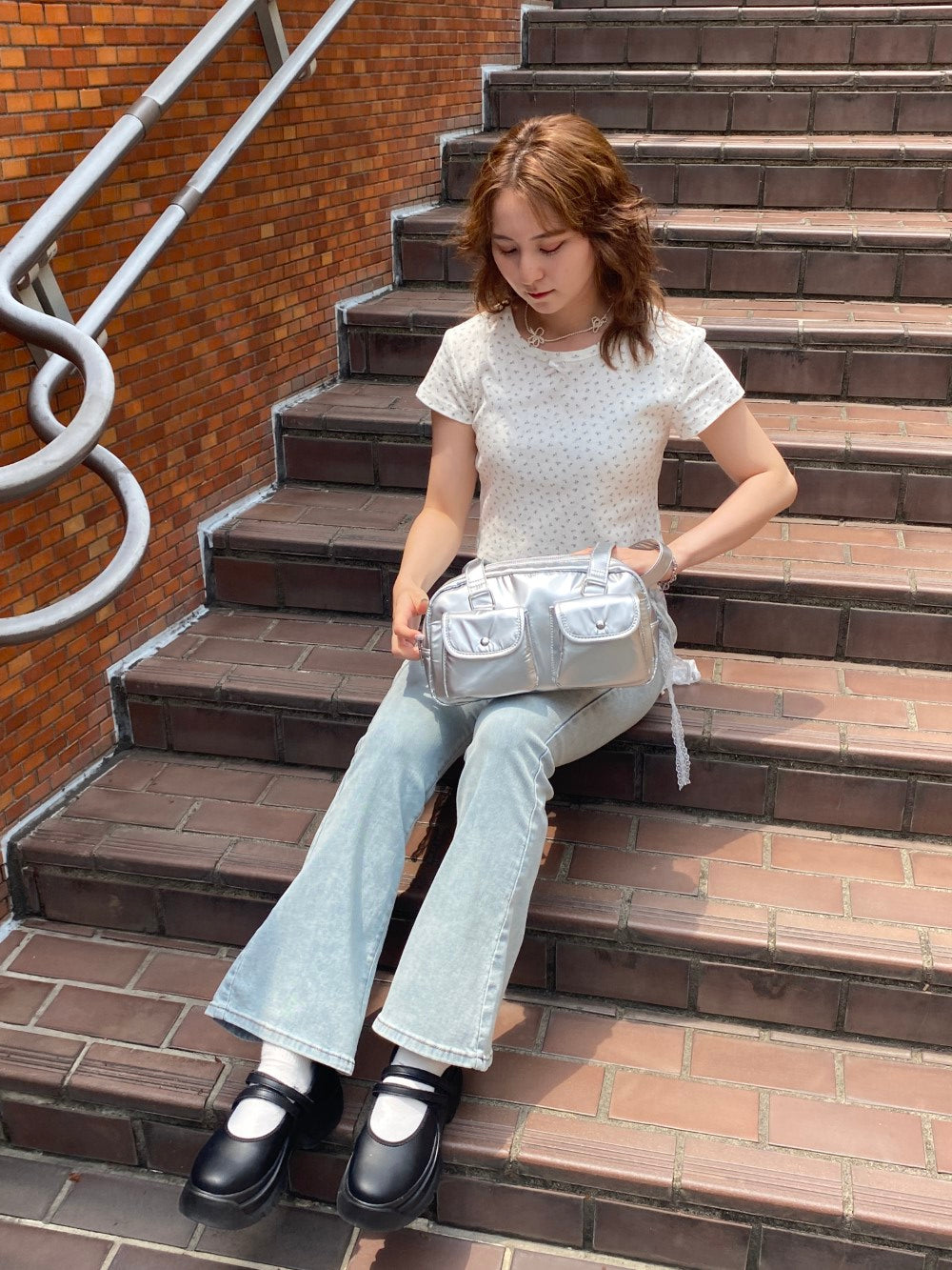 <SL2242614> romantic flower tee