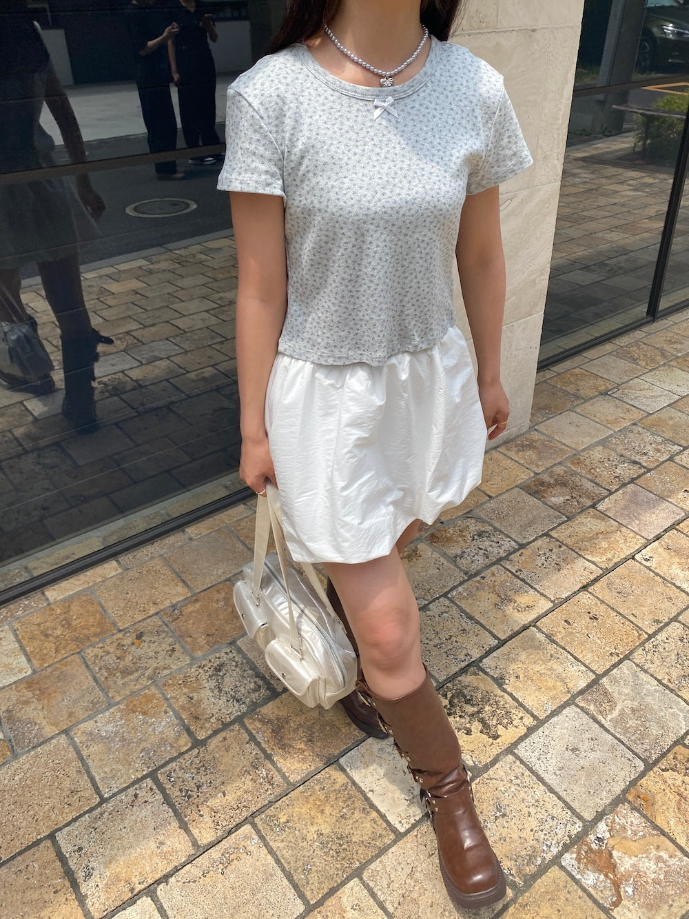 <SL2242614> romantic flower tee