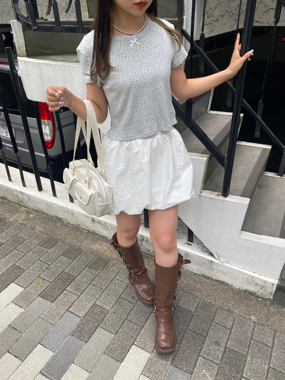 <SL2242632> バルーンミニスカート