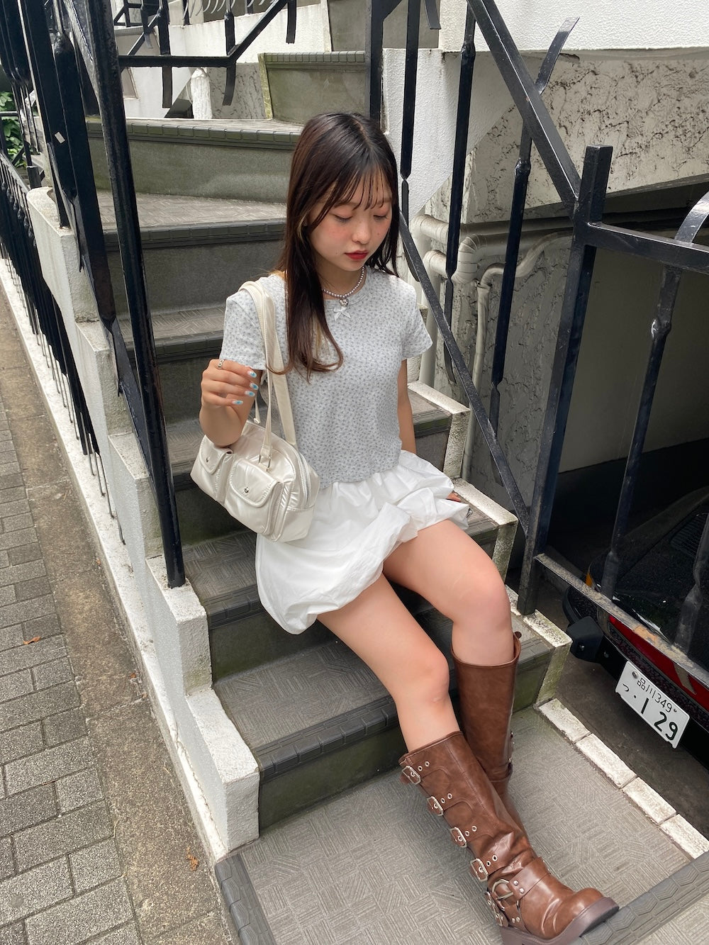 <SL2242614> romantic flower tee