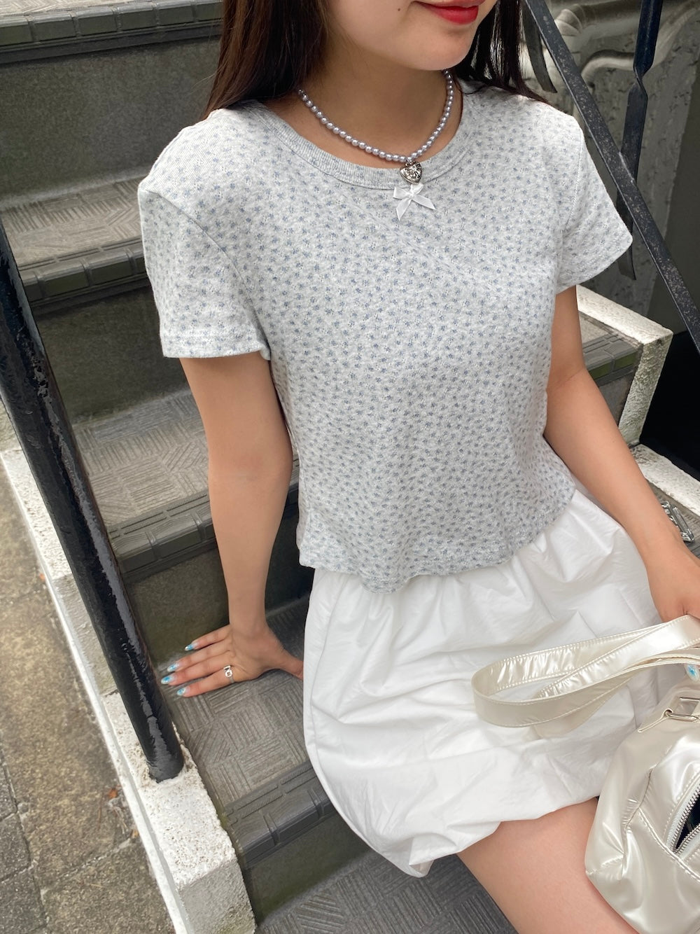 <SL2242614> romantic flower tee