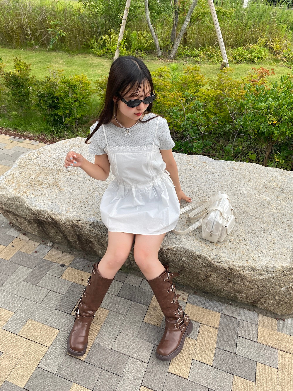 <SL2242614> romantic flower tee