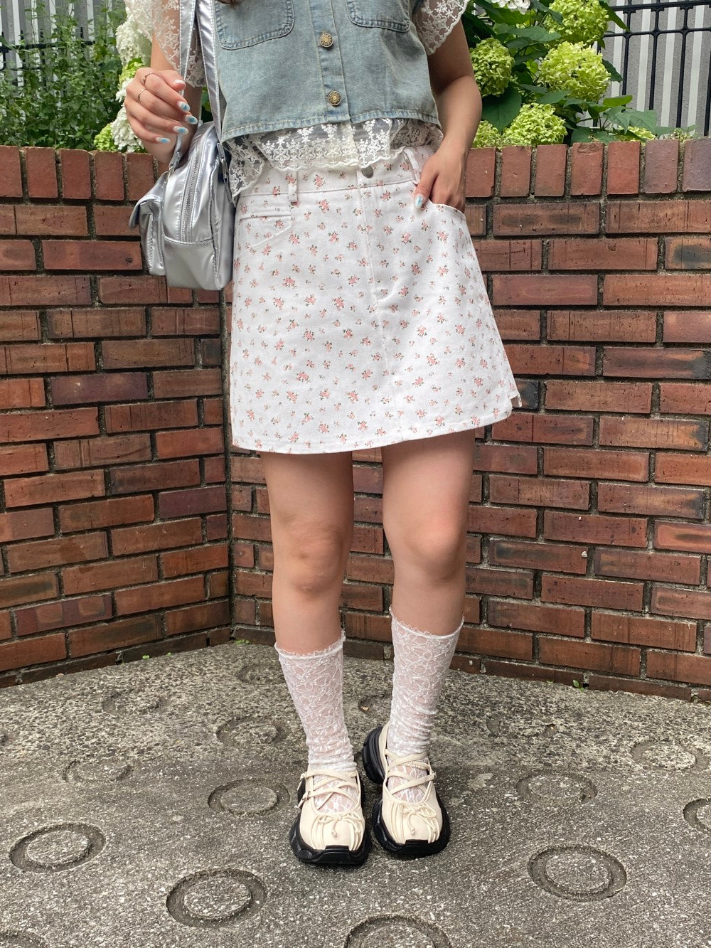 <SL2242641> 小花柄ミニスカート