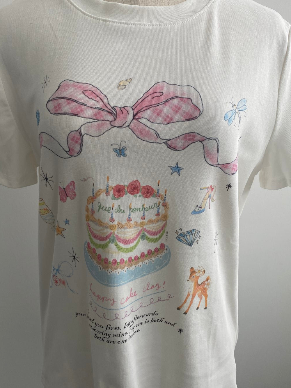 <SL2242621> vintage ribbon cake tee