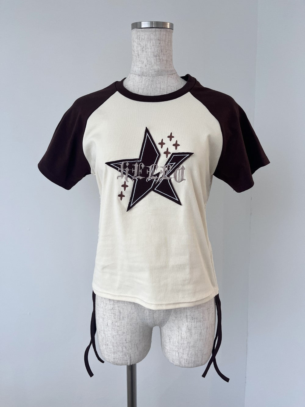 ※ラスト3点!<GR2242532> サイドギャザーラグランTシャツ