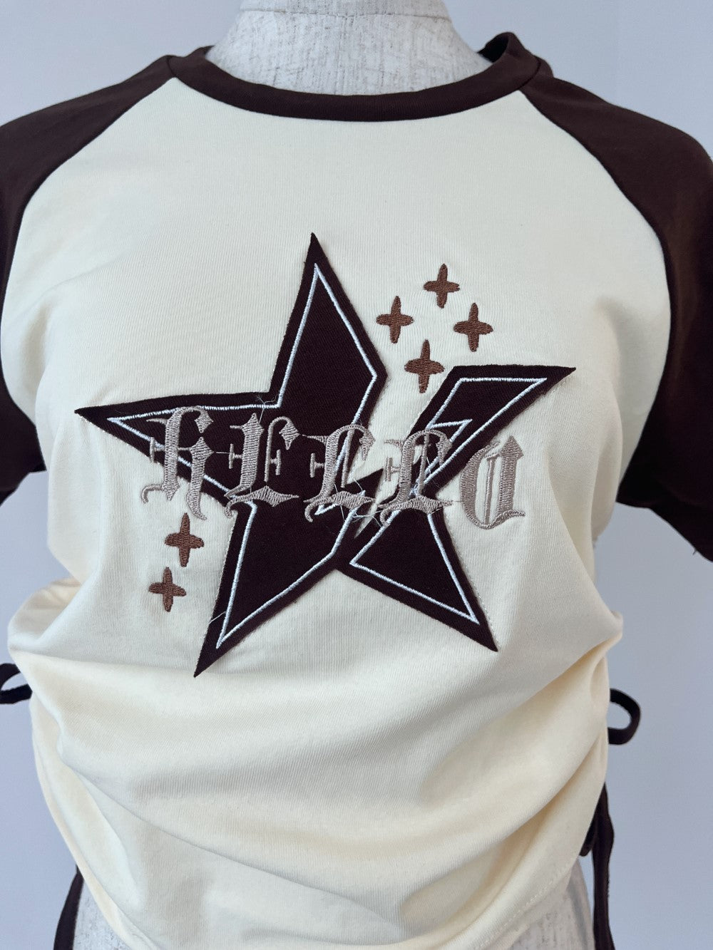 ※ラスト3点!<GR2242532> サイドギャザーラグランTシャツ