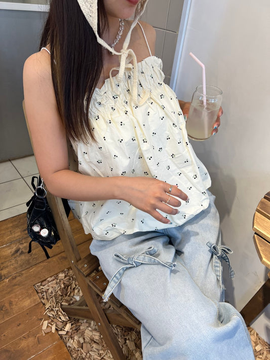 <SL2242652> cherry balloon camisole