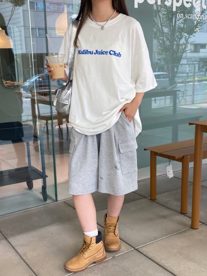 <SL2243609> スウェットバミューダパンツ