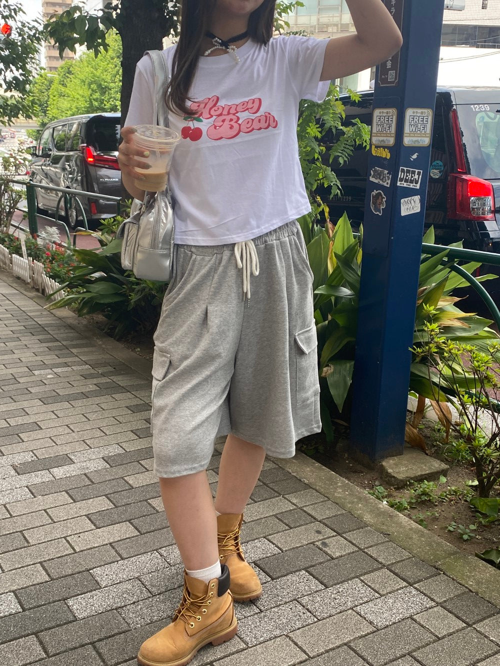 <SL2243609> スウェットバミューダパンツ